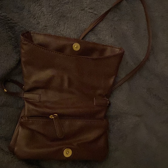 LA couture purple w/ gold stud shoulder bag - Picture 2 of 2